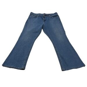 Dickies Womens Relaxed‎ Fit Jeans 20 RG Blue Stretch Bootcut